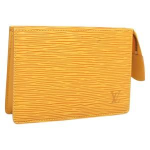 LOUIS VUITTON Epi Poche Toilette 15 Pouch Yellow LV Auth 131457